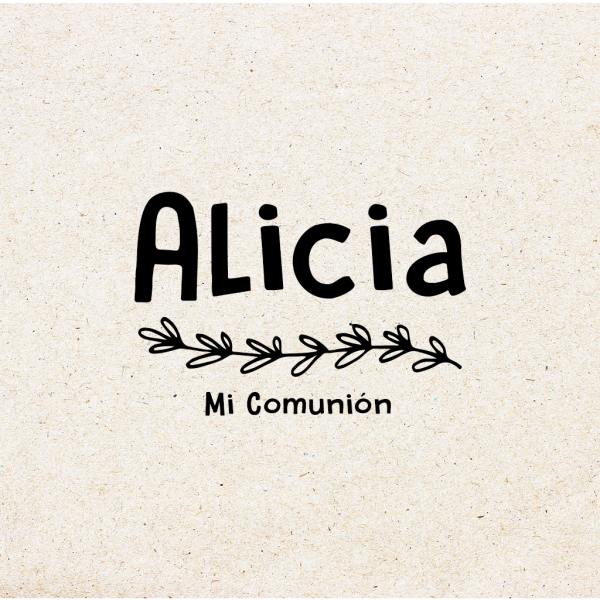 Sello para Comunión Personalizado "Olivo"