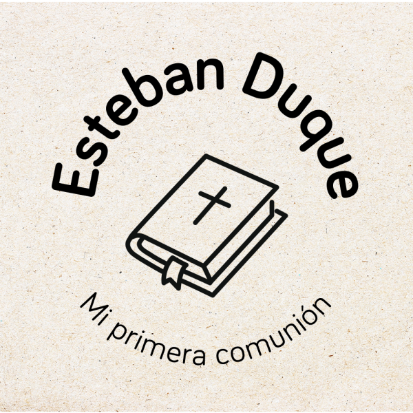 Sello para Comunión Personalizado "Libro"