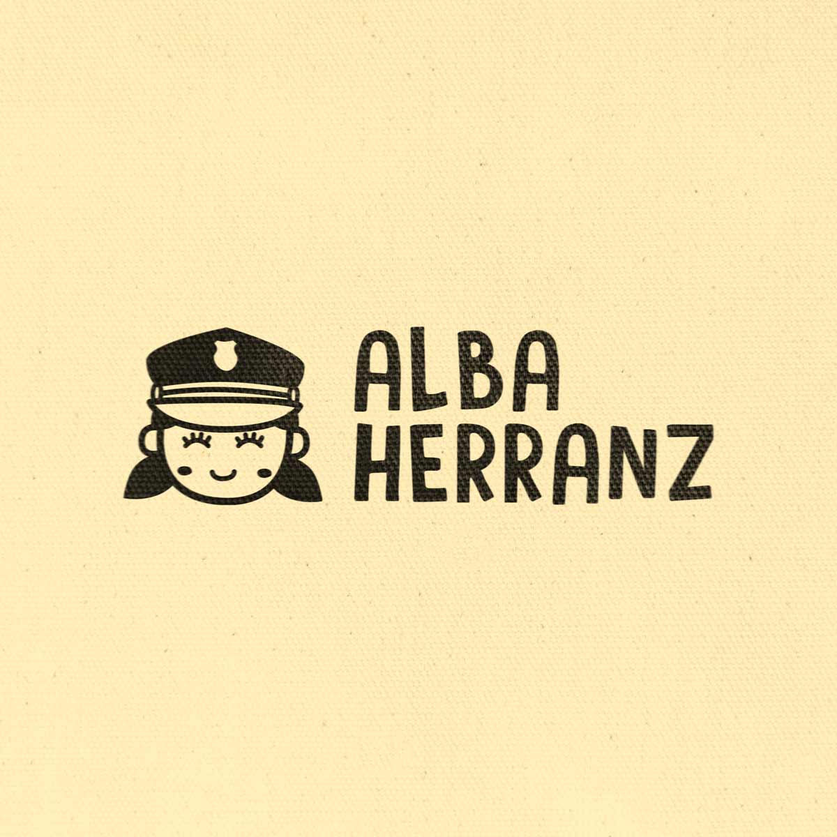 Sello Profesión Policía Niña