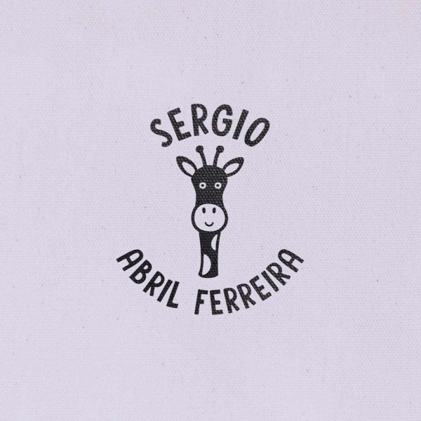 Sello Redondo Animal Jirafa