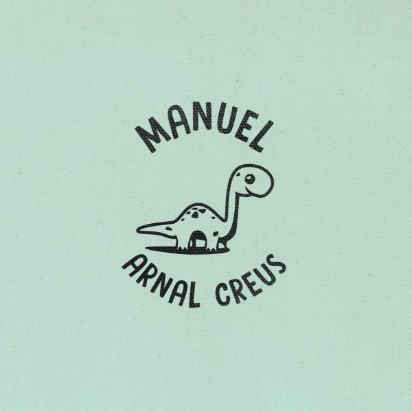 Sello Redondo Dinosaurio Diplodocus