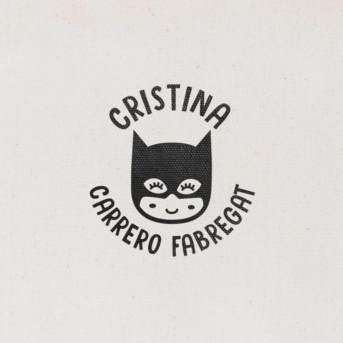 Sello Redondo Superhéroe Catwoman