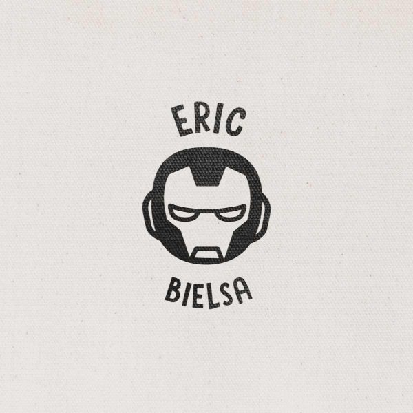 Sello Redondo Superhéroe Iron Man