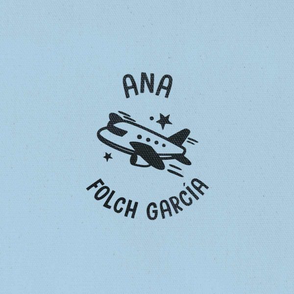 Sello Redondo Vehículo Avión