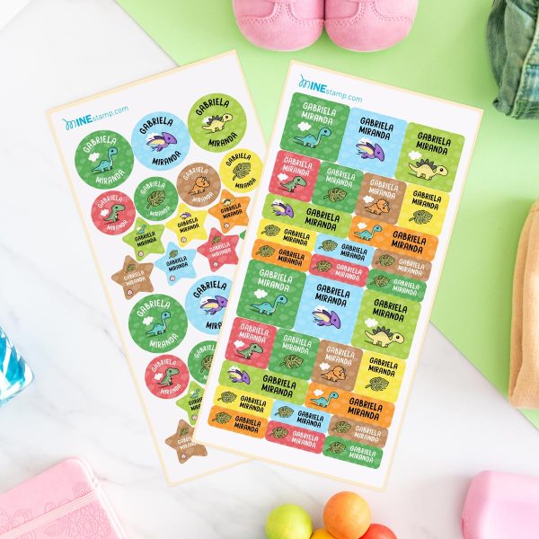 Pack de etiquetas adhesivas DINOSAURIOS