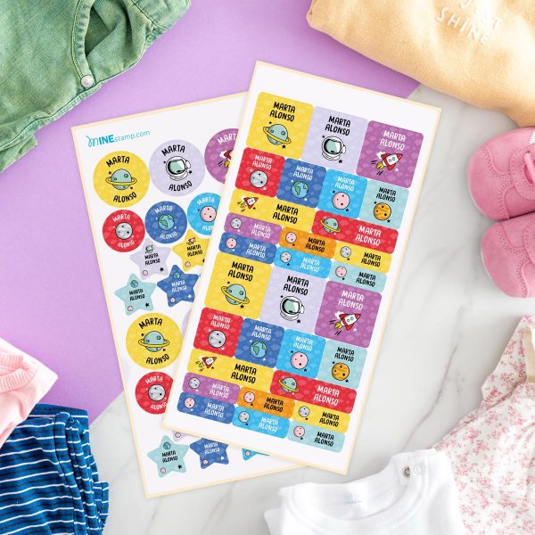 Pack de etiquetas textiles termoadhesivas FANTASÍA