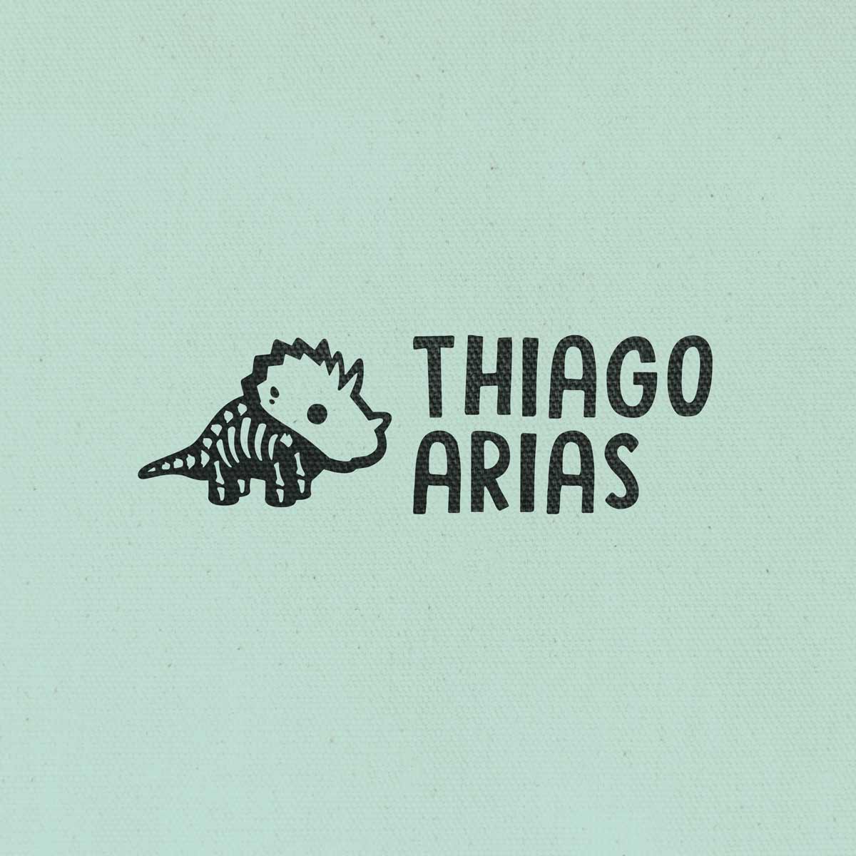 Sello Dinosaurio Triceratops Esqueleto
