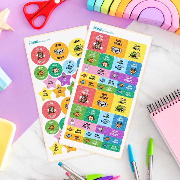 Pack de etiquetas adhesivas ANIMALES II