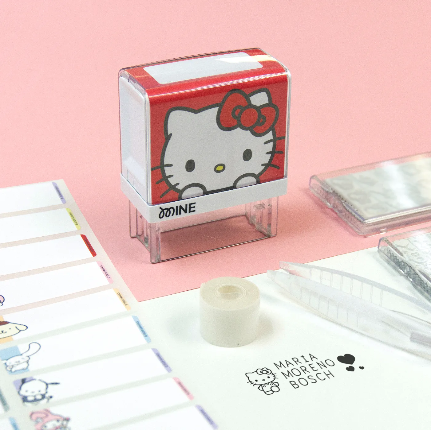 Sello Hello Kitty DIY Personalizable para ropa y objetos