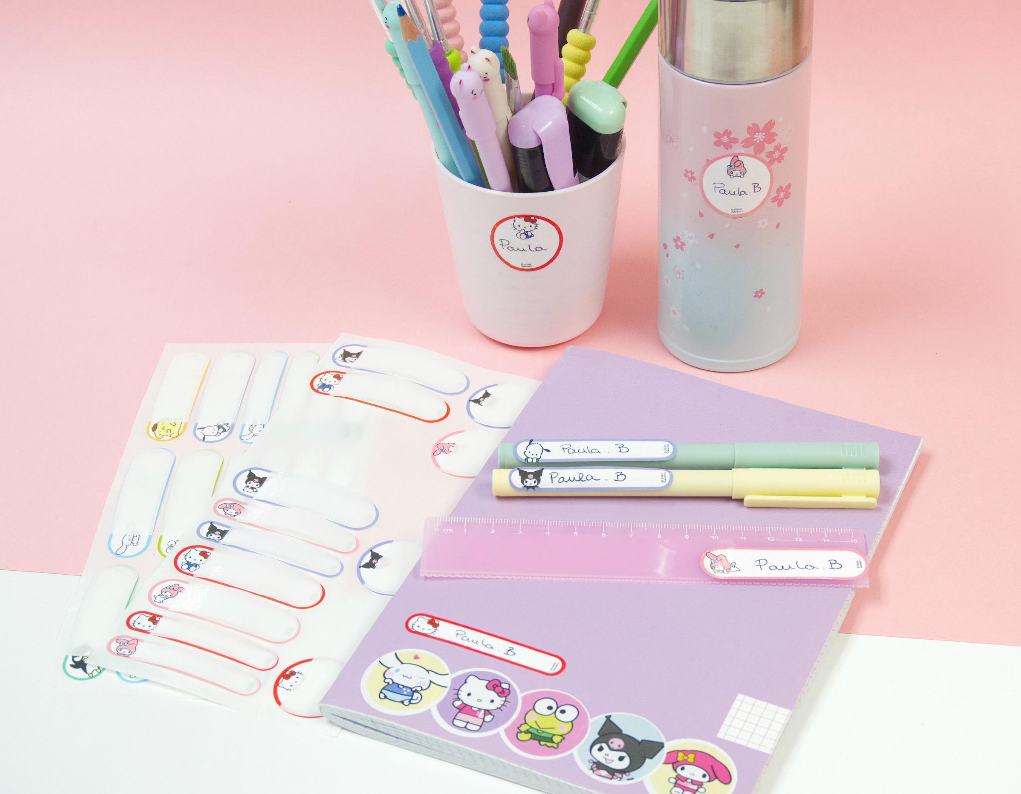 Etiquetas Adhesivas Laminadas Hello Kitty