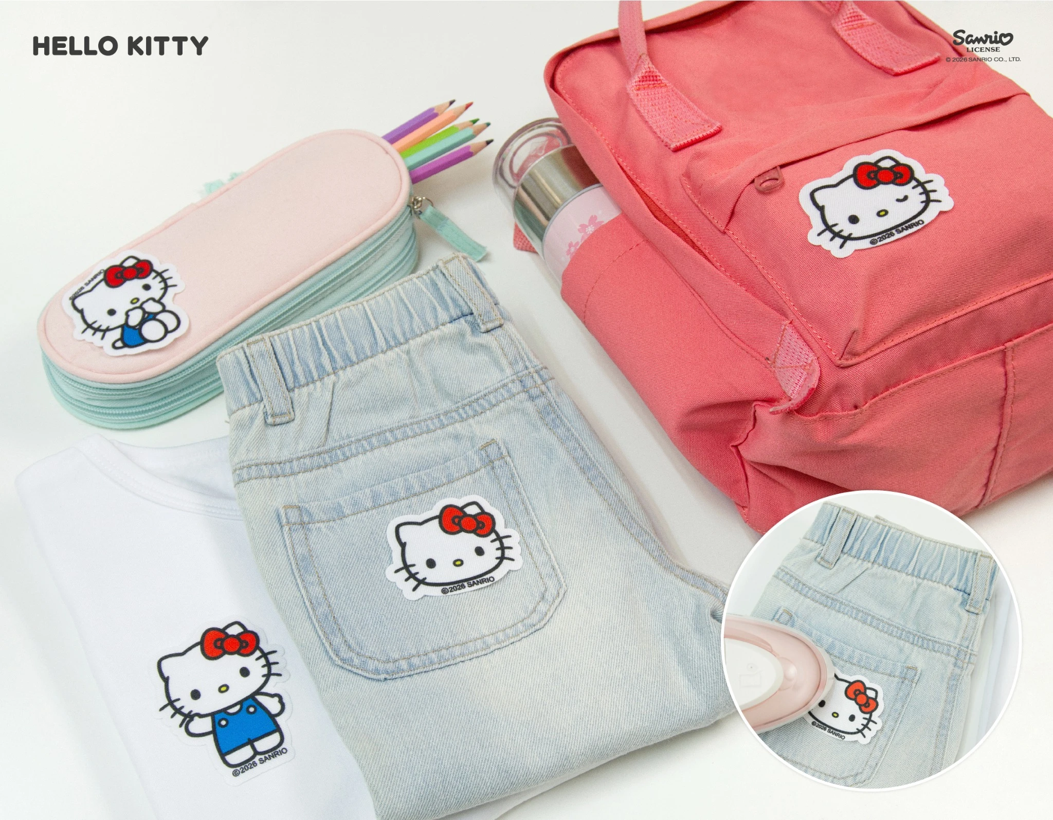 6 Parches Hello Kitty