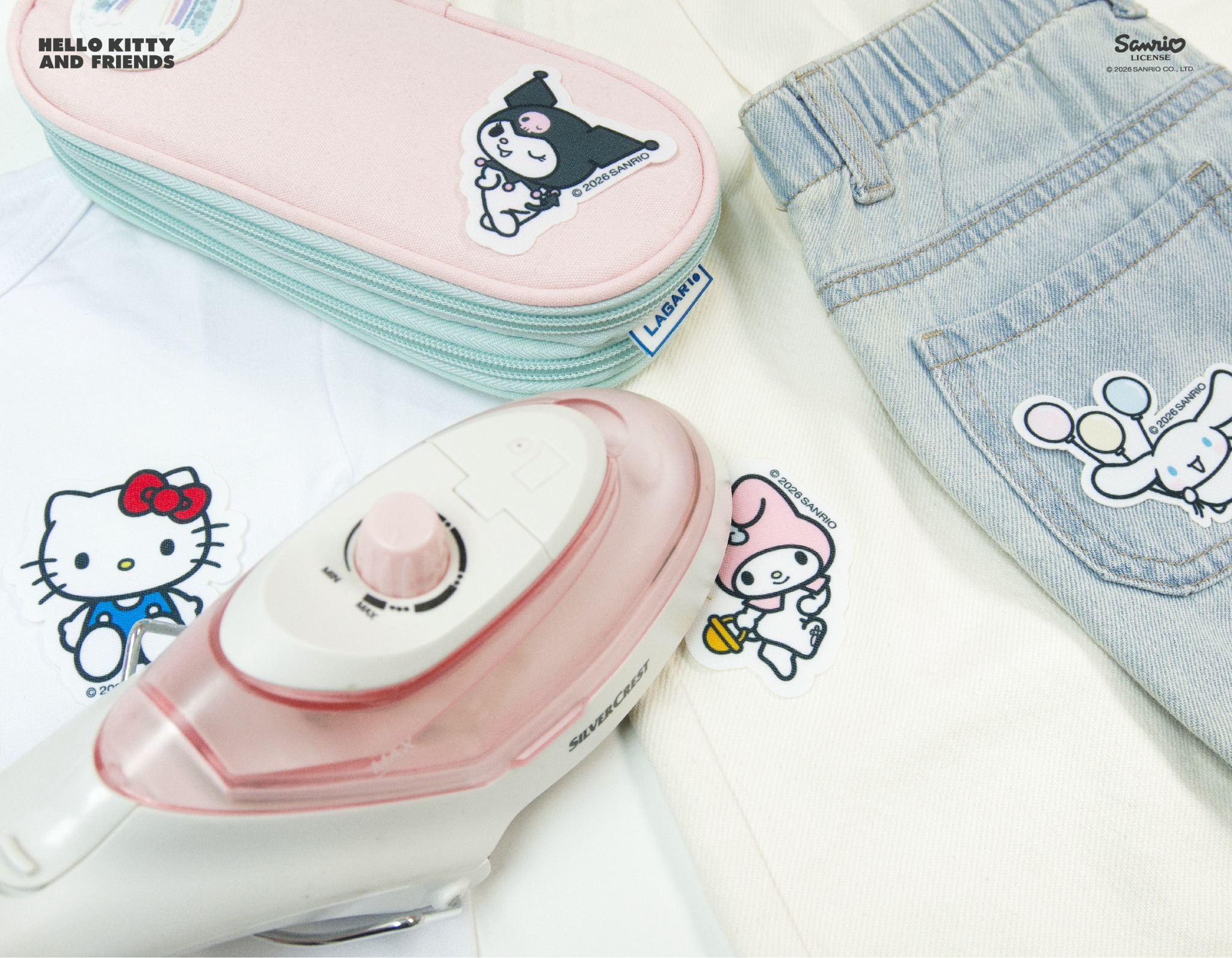 8 Parches Hello Kitty and Friends