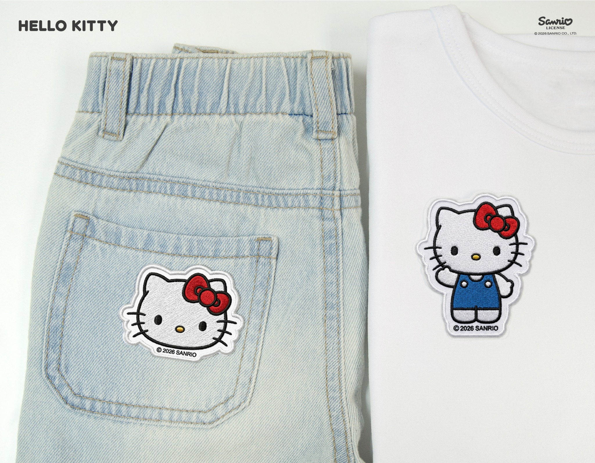 6 Parches Bordados Hello Kitty