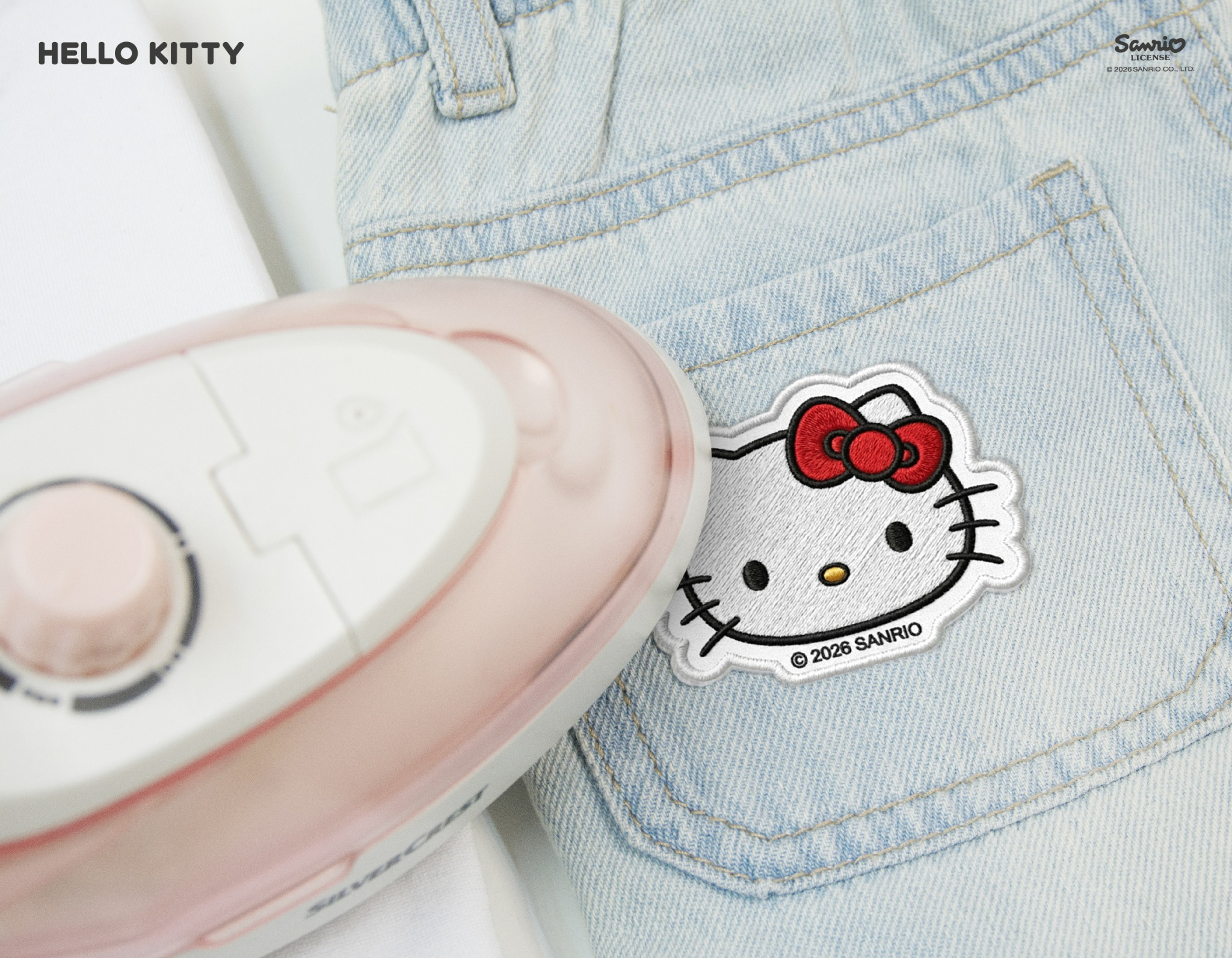 6 Parches Bordados Hello Kitty
