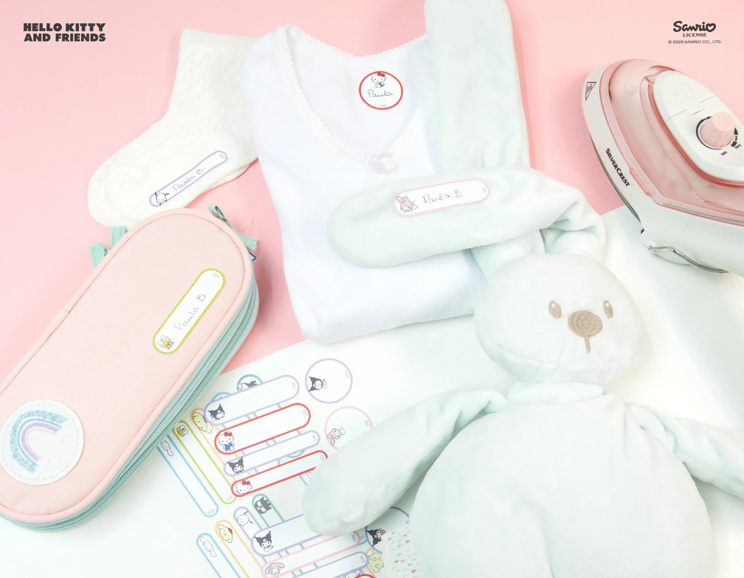 Etiquetas Textiles Termoadhesivas Hello Kitty