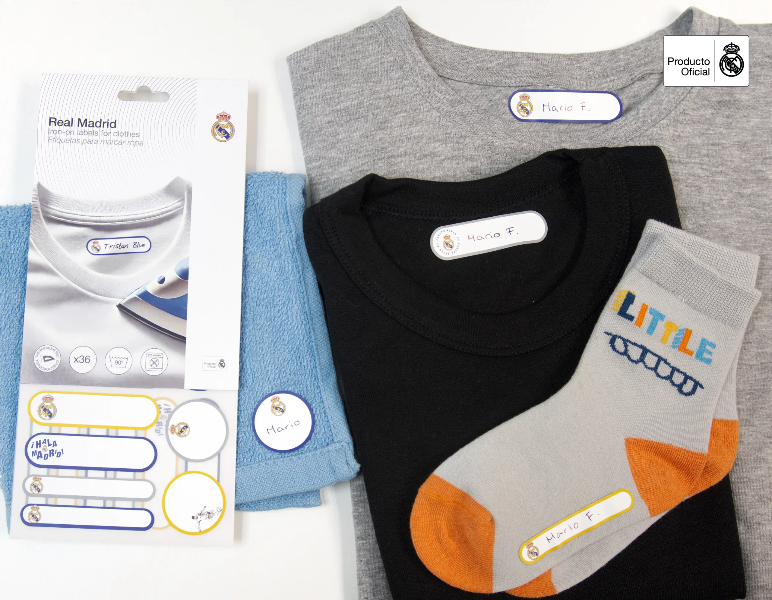 Etiquetas Termoadhesivas Real Madrid
