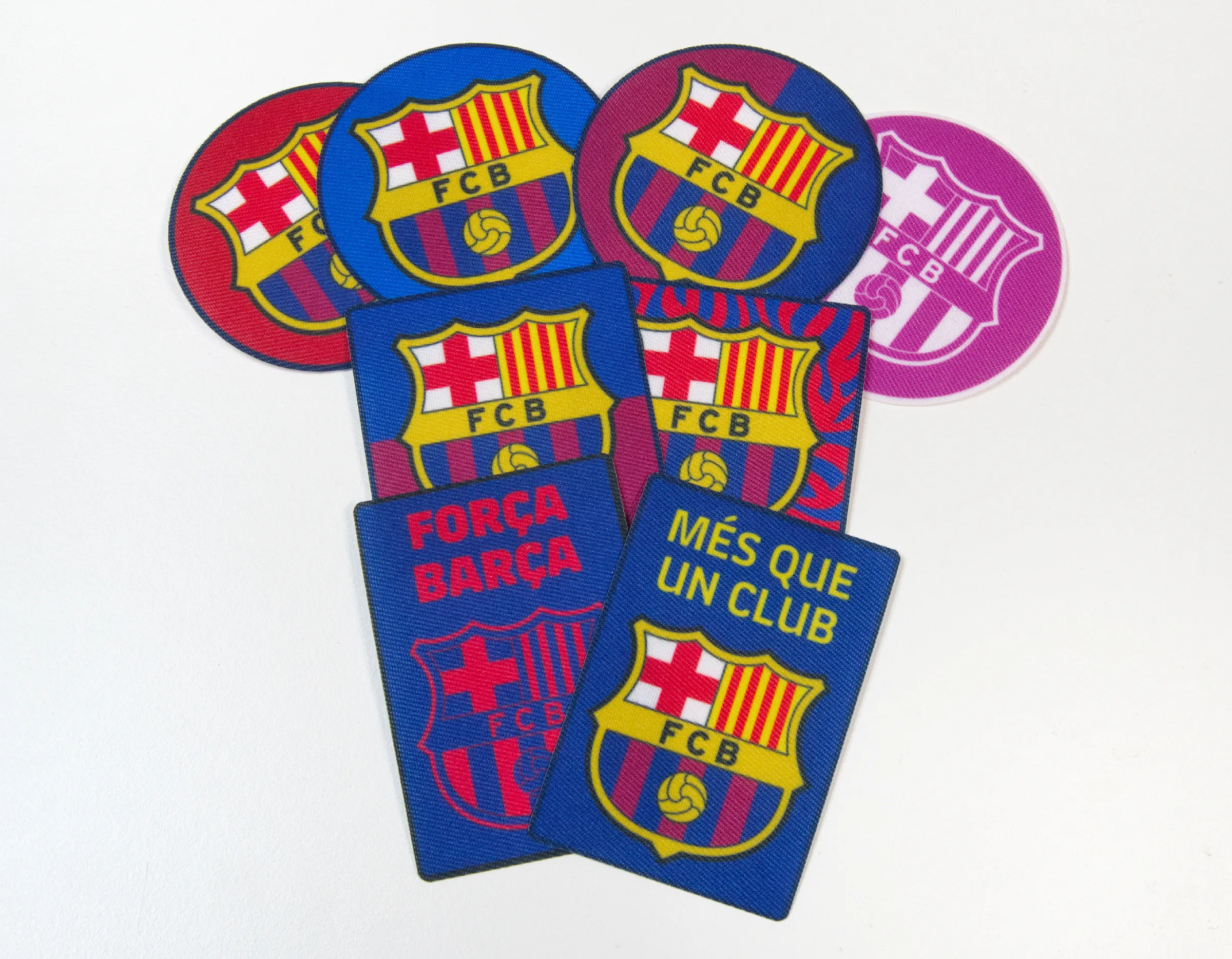 8 Parches del Barça Termoadhesivos para Ropa